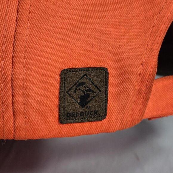 Hunter Blaze Orange Hat Dri-Duck Traders High Visibility W/ Lawn Business Logo - Picture 3 of 8